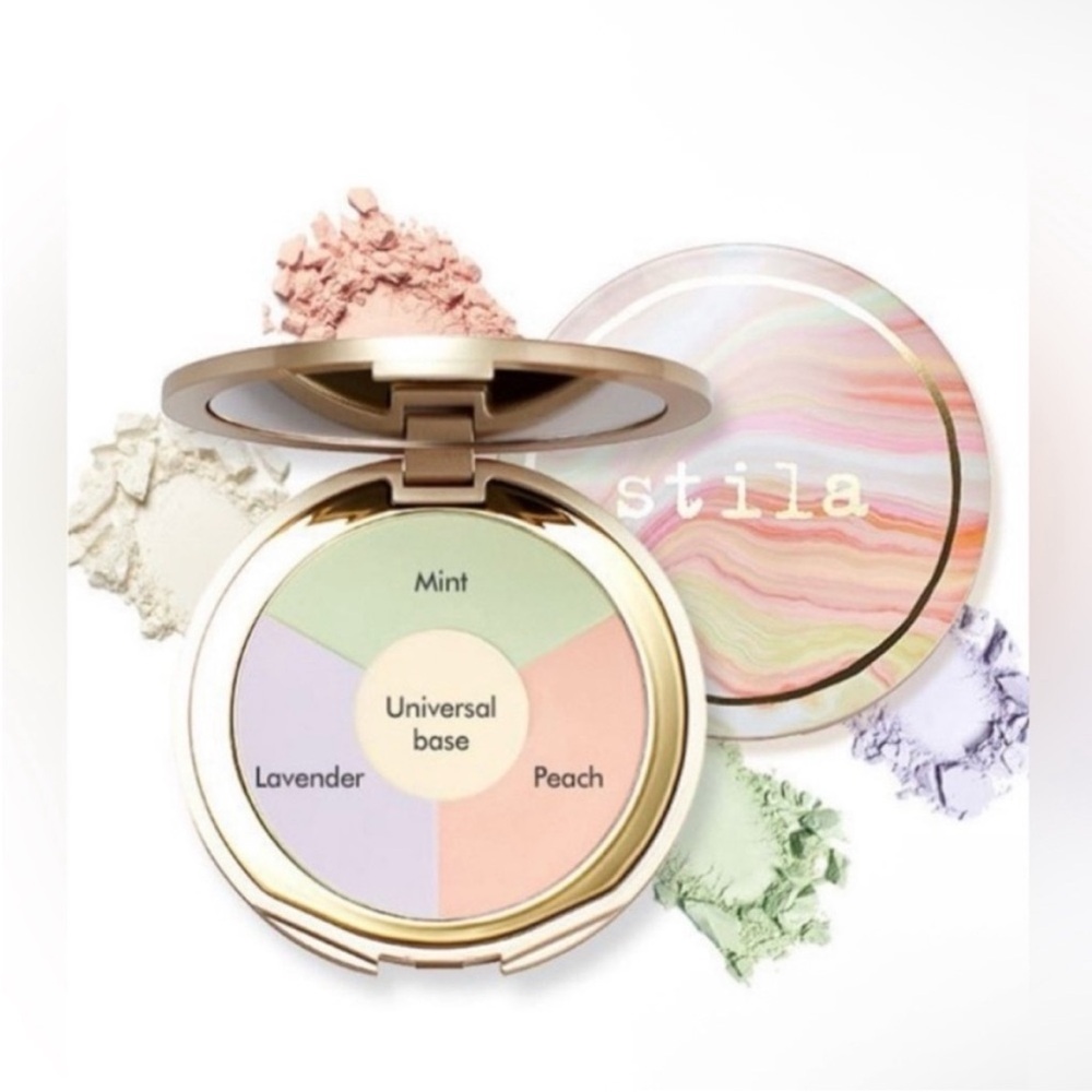 Stila One Step Correct Brightening Finishing Face Powder Palette Light